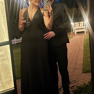 Elegant Black Bridesmaid Dress